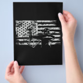 Jachtboogschutter Amerikaanse vlag  Boogschieten J Flyer (Hand)
