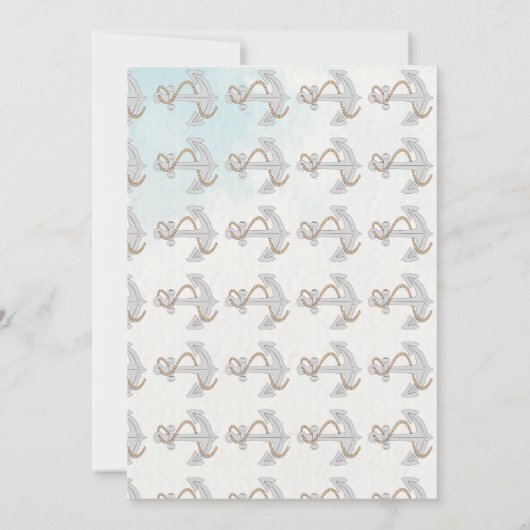 Jachtboot Cruise Verjaardagsfeest Bedankkaart (Achterkant)