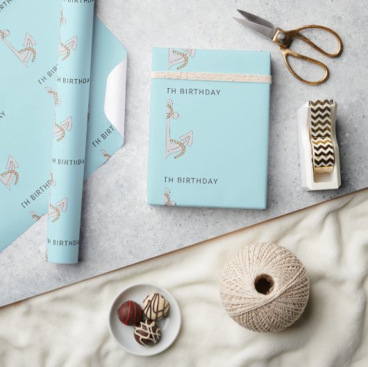 Jachtboot Cruise Verjaardagsfeest Cadeaupapier (Crafts)