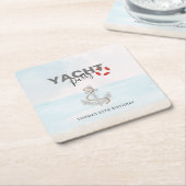 Jachtboot Cruise Verjaardagsfeest Kartonnen Onderzetters (Schuin)