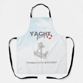 Jachtboot Cruise Verjaardagsfeest Schort (Voorkant)