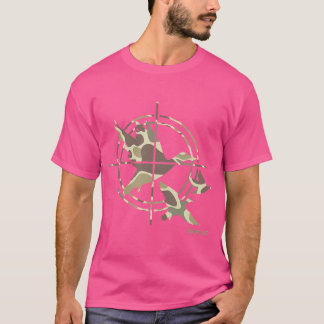 Jachtcamouflage met vliegende eenden voor eendenja t-shirt
