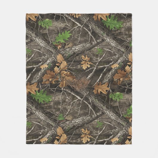 Jachtcamouflagepatroon Fleece Deken (Voorkant)