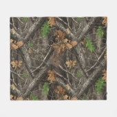 Jachtcamouflagepatroon Fleece Deken (Voorkant (Horizontaal))