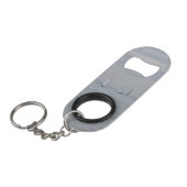 Jachtclub mini flessenopener (Voorkant Gekanteld)