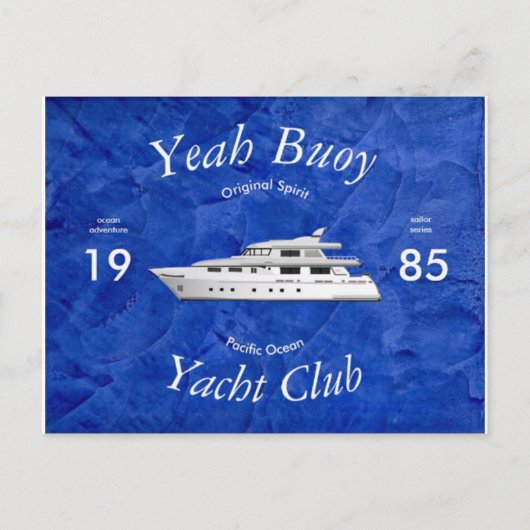 Jachtclub Yeah Boei Briefkaart (Voorkant)