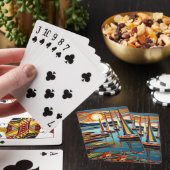 Jachten aan de kust pokerkaarten (Insitu)