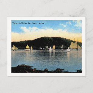 Jachten, Bar Harbour, Maine,  Briefkaart
