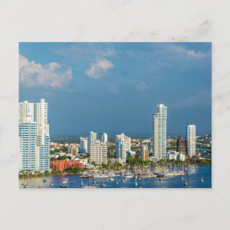 jachten en moderne Cartagena Briefkaart
