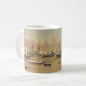 jachten in Newport Koffiemok (Voorkant links)