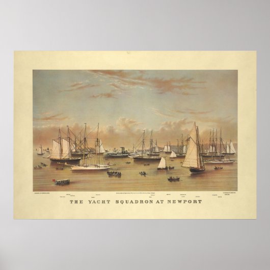 jachten in Newport Poster (Voorkant)