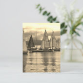 jachten in Rothesay Bay, Schotland. Briefkaart (Staand voorkant)