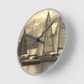 jachten in Rothesay Bay, Schotland. Ronde Klok (Hoek)