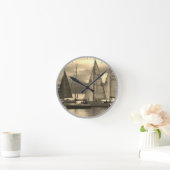 jachten in Rothesay Bay, Schotland. Ronde Klok (Huis)