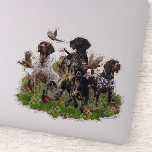 Jachtfazant met SAP-sticker Sticker (Detail)