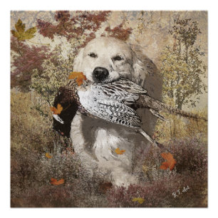 Jachtfazant, tapestry perfect poster