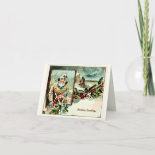  jachtfeest of kerstkaart feestdagen kaart