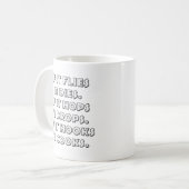 Jachtgedicht Grappige jachtmok Koffiemok (Voorkant links)