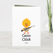 Jachtgeweer Camo Chick Wenskaart Kaart (Achterkant)