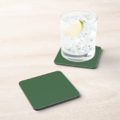 Jachtgroen Plastic Bier Onderzetter (Rechterzijde)