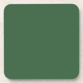 Jachtgroen Plastic Bier Onderzetter (Voorkant)