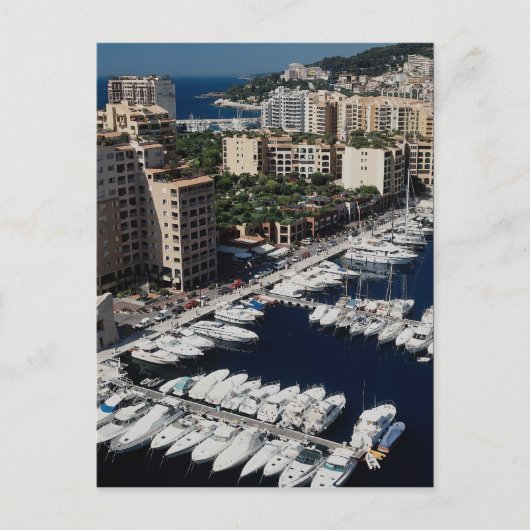 Jachthaven, Monaco Briefkaart (Voorkant)