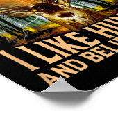 Jachtherten Ik ben een eenvoudig Man Ik hou van ja Poster (Hoek)