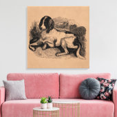  jachthond 1800s Honden Canvas Afdruk (Insitu (Woonkamer))