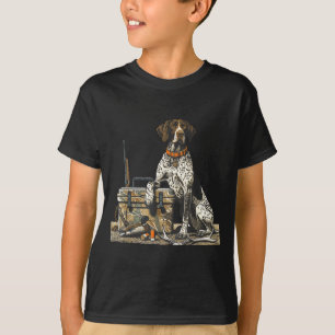 Jachthond Inter Bird Dog Eend Jager Camo Retrie T-shirt