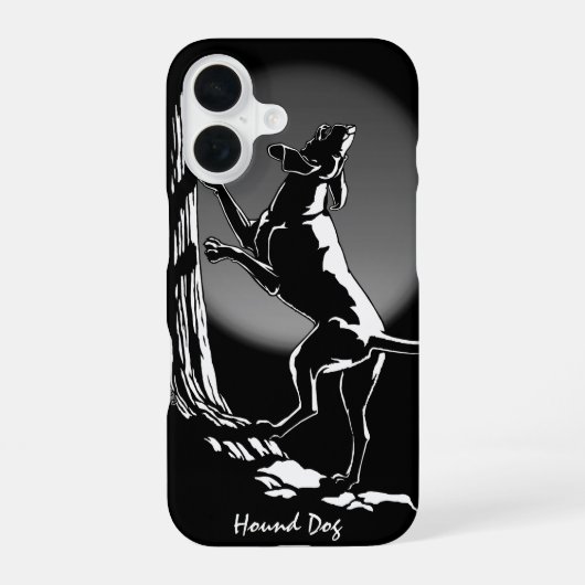 Jachthond Kunst iPhone Hoezen Coonhound Kunst Case 16 Hoesje (Achterkant)