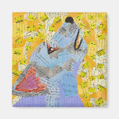 jachthond magneet (Voorkant)