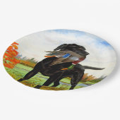 Jachthond papier Borden Papieren Bordje (Gekanteld)