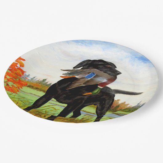 Jachthond papier Borden Papieren Bordje (Gekanteld)