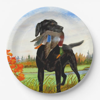 Jachthond papier Borden Papieren Bordje