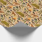 Jachthond Shotgun Tent Verrekijker Sport Cadeaupapier (Hoek)