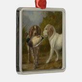 Jachthonden (door Carlo Ademollo) Metalen Ornament (Rechts)