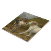 Jachthonden (door Carlo Ademollo) Tegeltje (Zijkant)