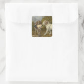 Jachthonden (door Carlo Ademollo) Vierkante Sticker (Tas)