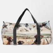 Jachthonden en eenden plunjezakken plunjezak (Achterkant)