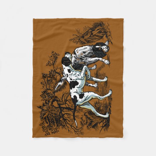 jachthonden fleece deken (Voorkant)