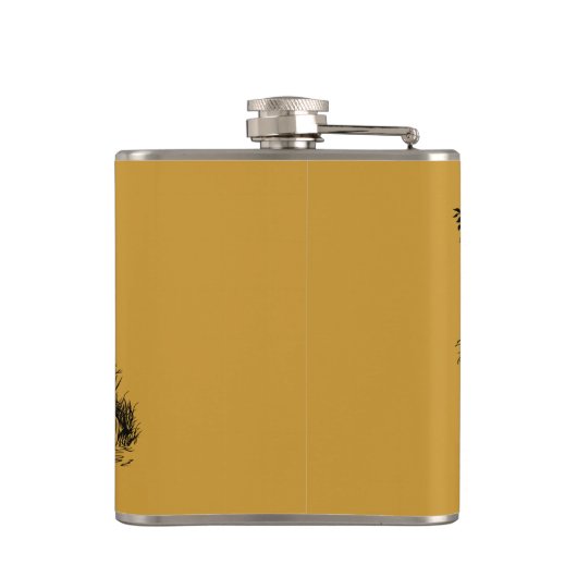 jachthonden heupfles (Achterkant)