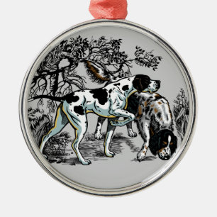 jachthonden metalen ornament
