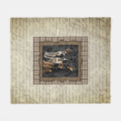 jachthonden op plaid fleece deken (Voorkant (Horizontaal))
