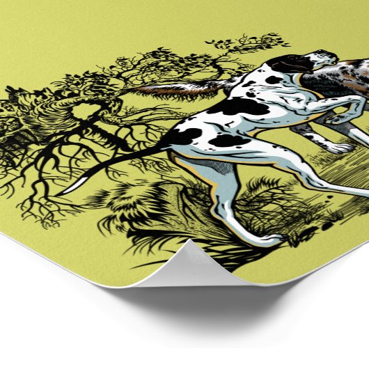 jachthonden poster (Hoek)