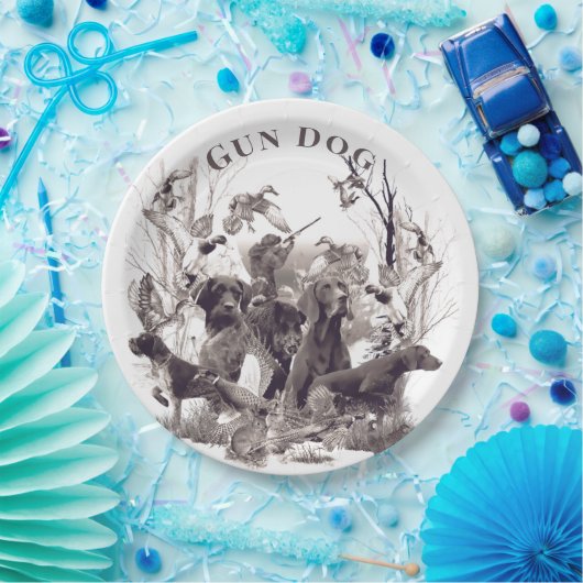 Jachthonden, Schiet honden, Jachtseizoen Papieren Bordje (Feest)