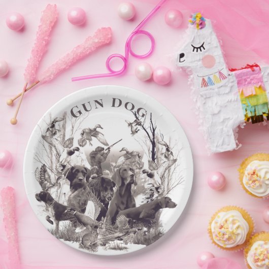 Jachthonden, Schiet honden, Jachtseizoen Papieren Bordje (Feest)