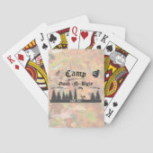Jachthut Bos Scènes Naam van het Kamp Pokerkaarten (Achterkant)