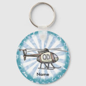 Jachtige helikopter-sleutelhanger sleutelhanger (Voorkant)
