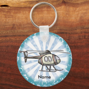 Jachtige helikopter-sleutelhanger sleutelhanger