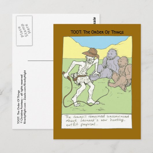 jachtkleding briefkaart (Voorkant / Achterkant)